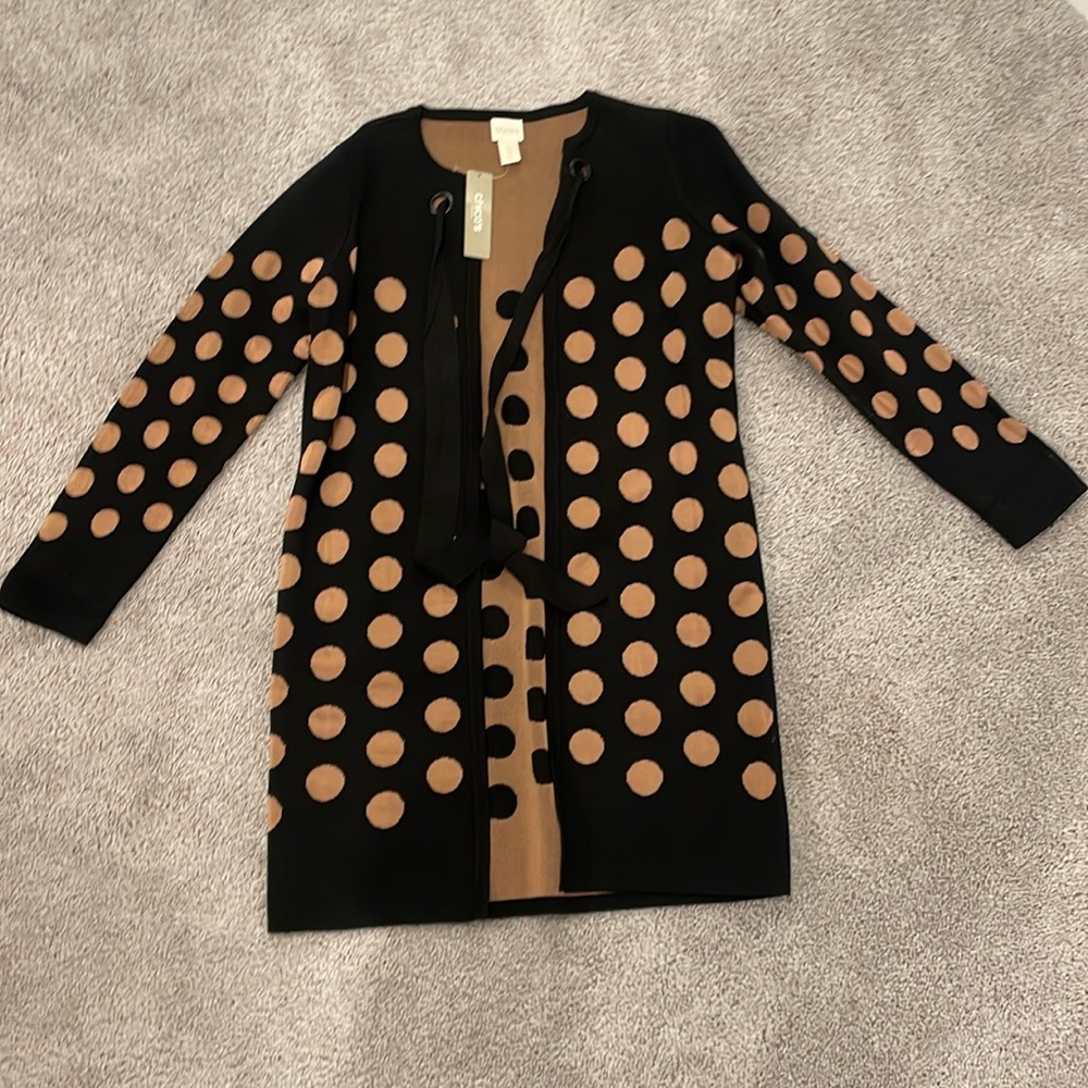 NWT Chico’s tie front cardigan size 0